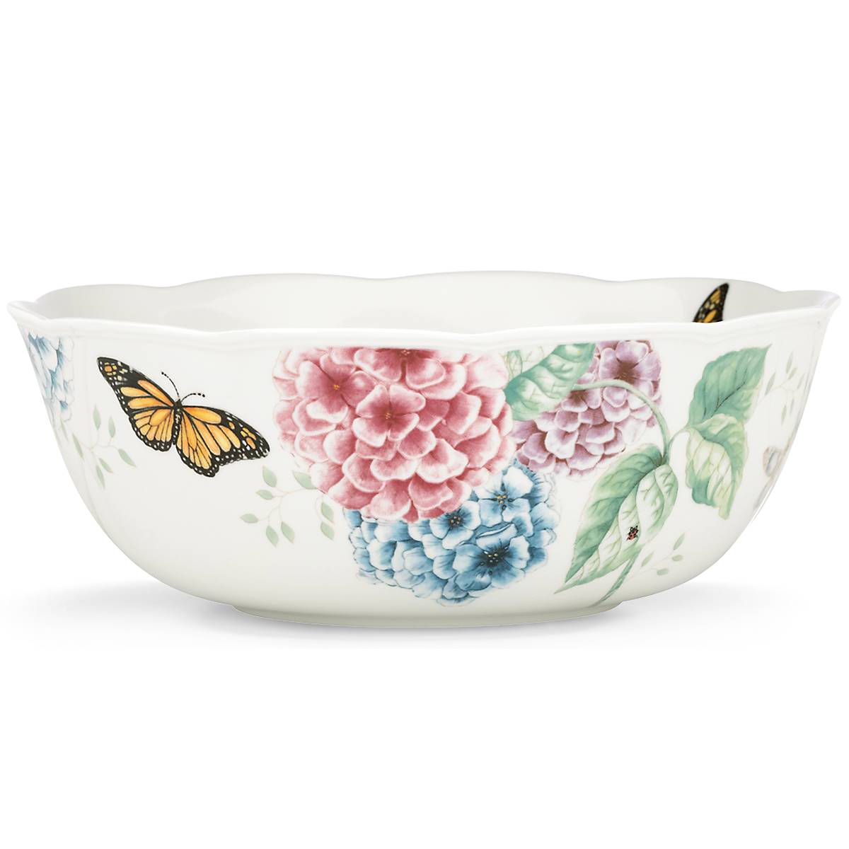 Hydrangea Floral Large Serving Bowl - Image 3