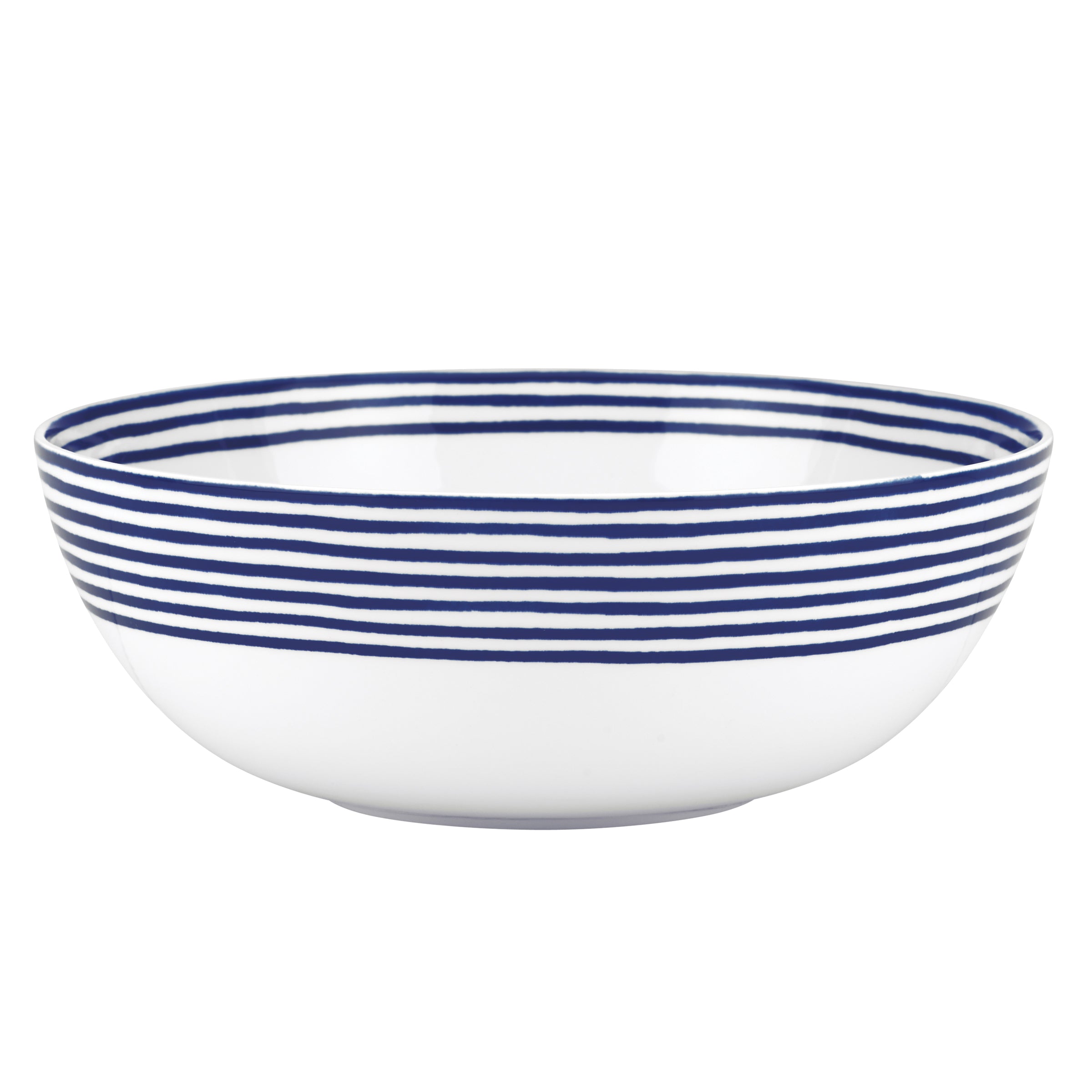 Blue Accent Medium Serving Bowl