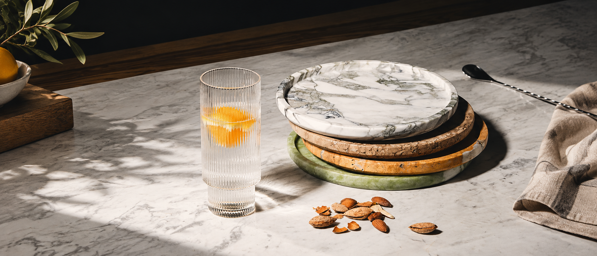 Tableware arranged for shared everyday dining