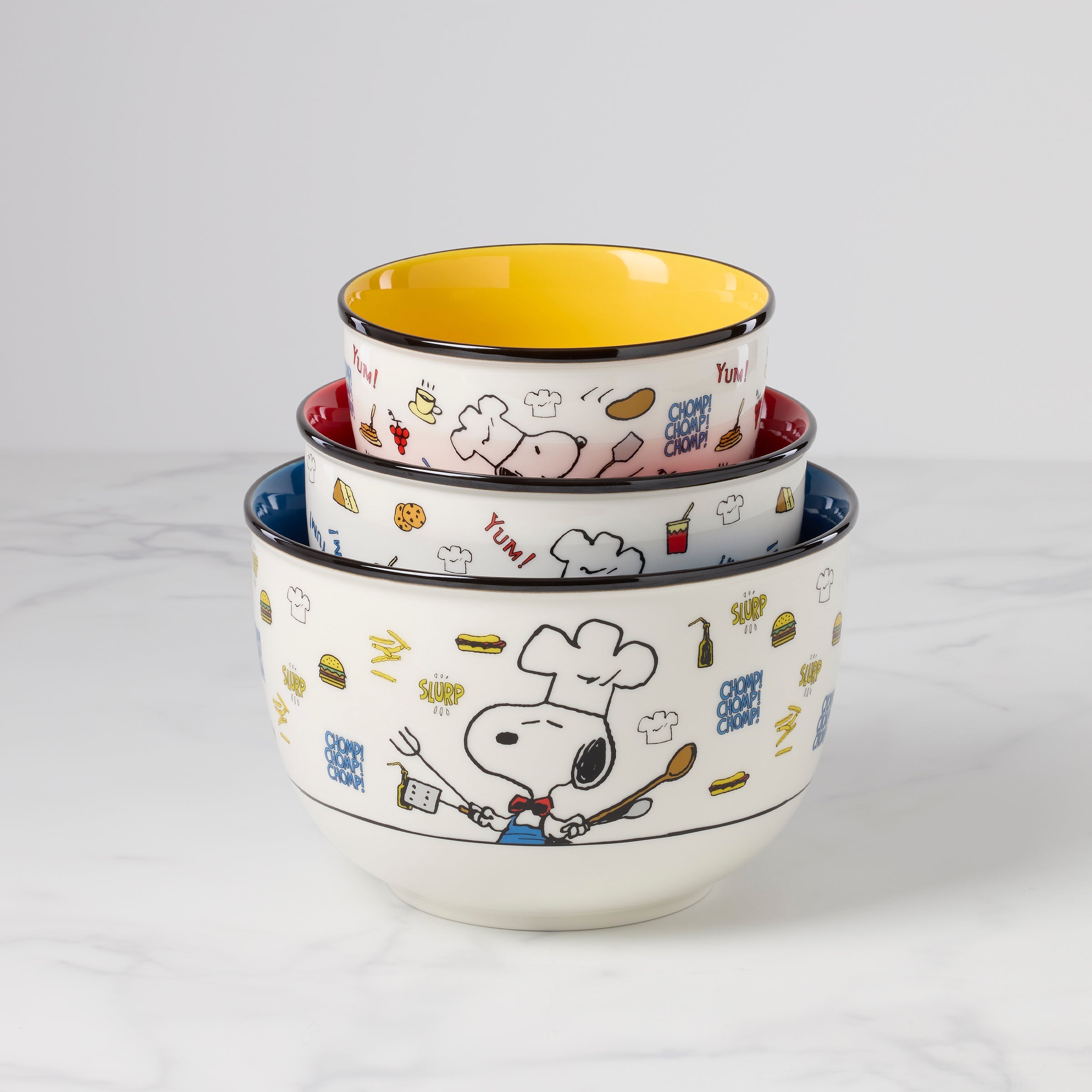 Cartoon Chef Dog Bowl Set, 3-Piece - Image 2