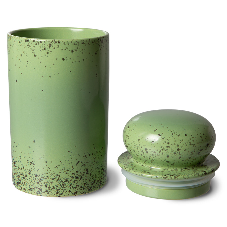 Colorful Stoneware Storage Jar - Image 3